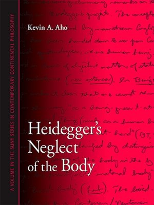 cover image of Heidegger's Neglect of the Body